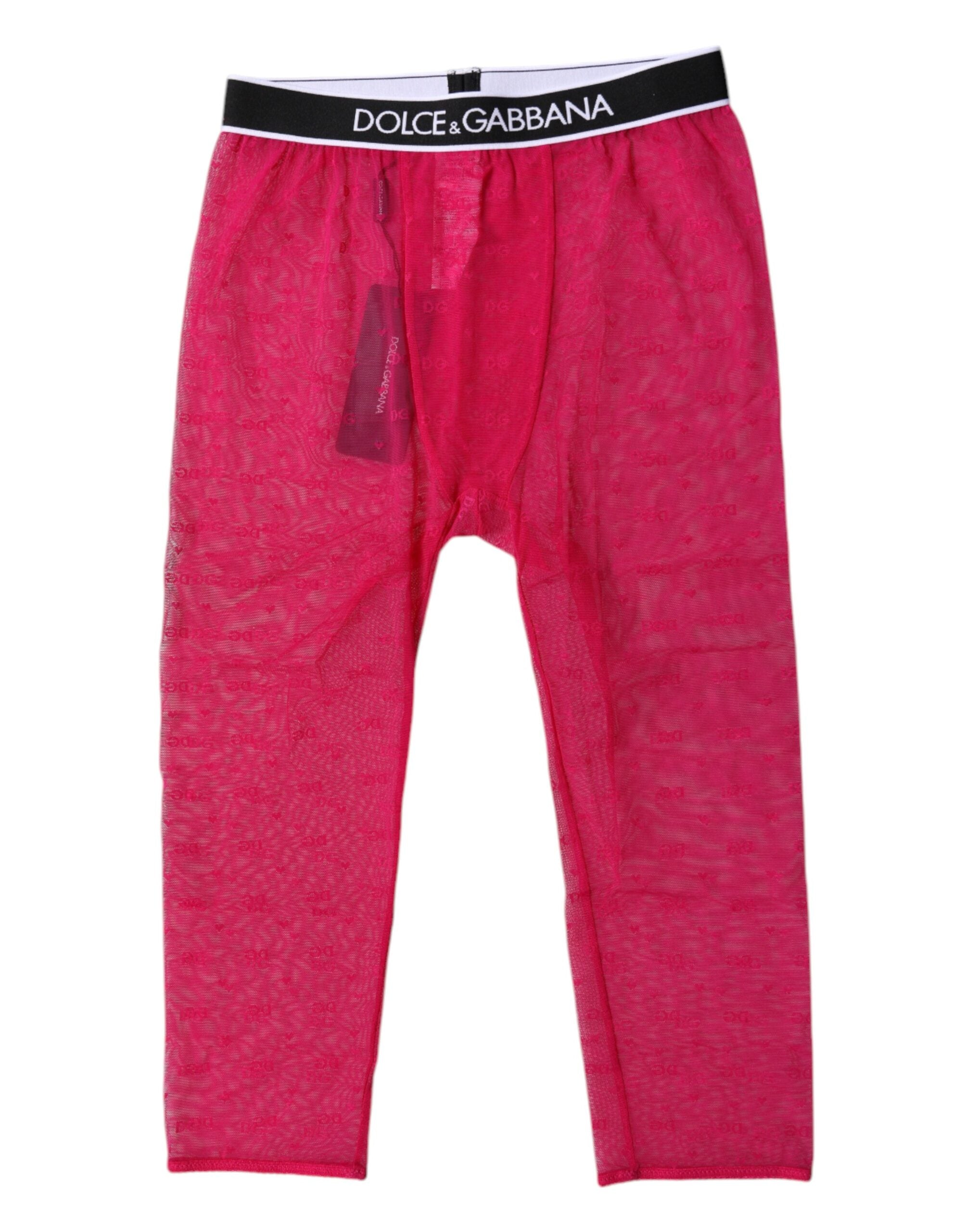 Logo-Embroidered Nylon Leggings — Pink