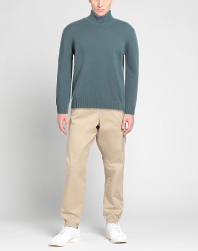 Man Turtleneck Green Size 38 Cashmere