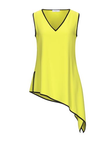 Woman Top Lime green Size 2 Polyester