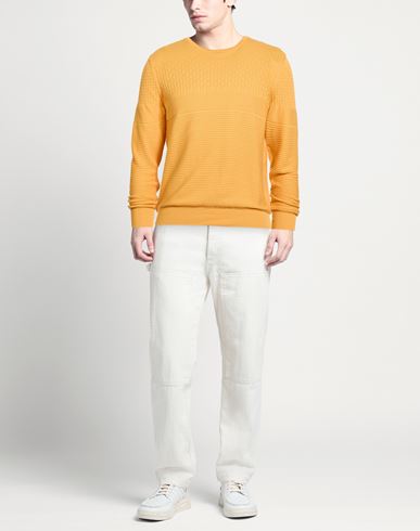 Man Sweater Marigold Size 40 Cotton