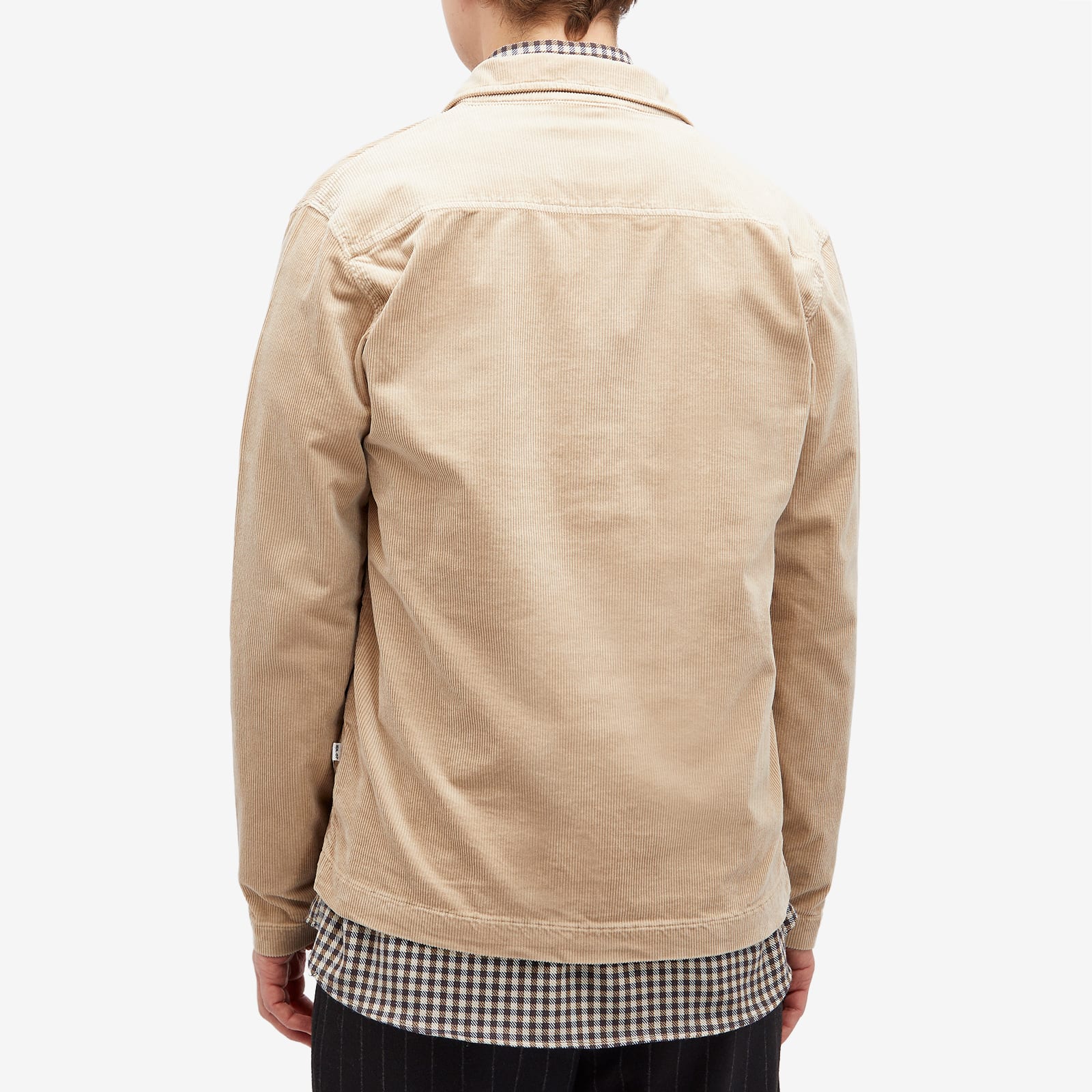 Men's Zander Corduroy Coaches Jacket in White Pepper