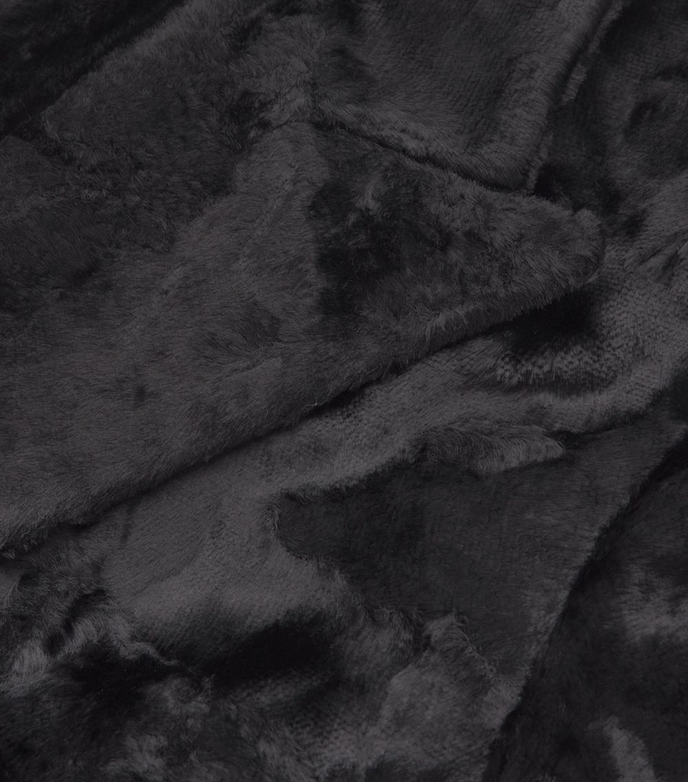 Faux Fur Double-Breasted Coat