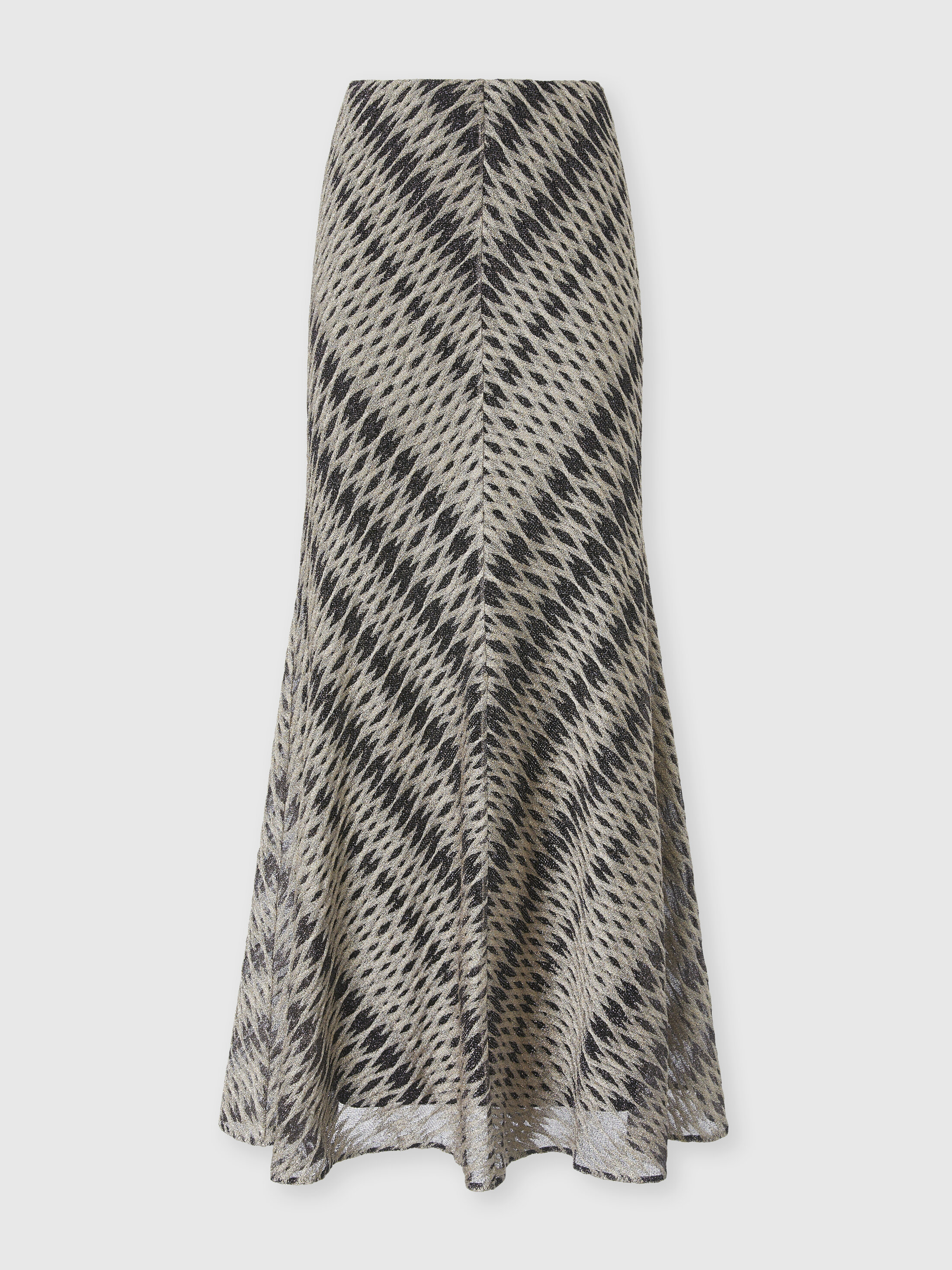 Missoni - 3D Diamond Mixed Viscose Long Skirt, Women, Green& Brown