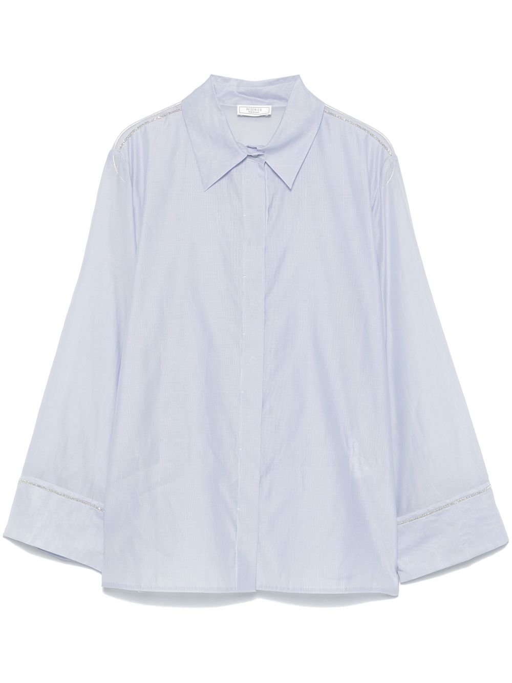 Moire-effect shirt - Blue