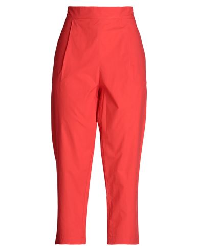 Woman Pants Tomato red Size 2 Cotton