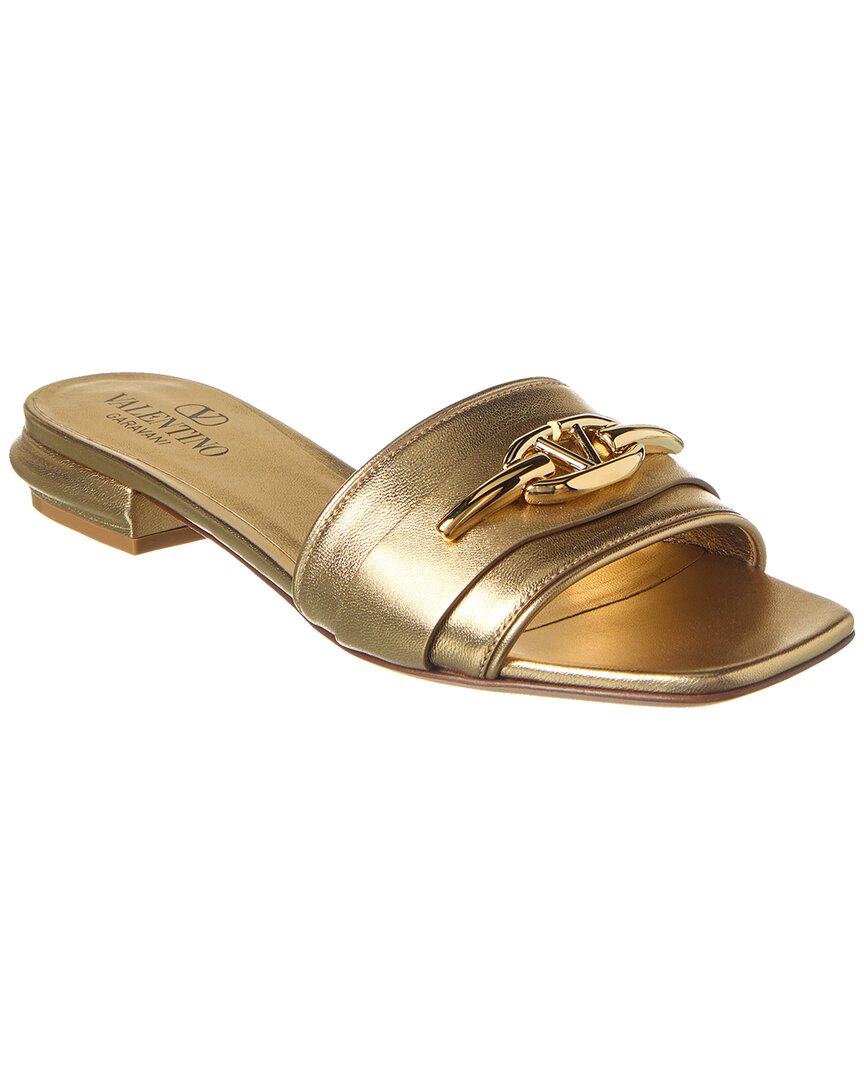 VLogo Leather Sandal