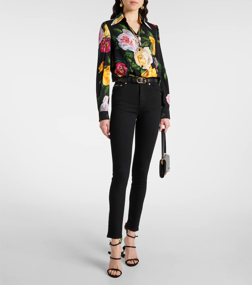 Cotton slim jeans