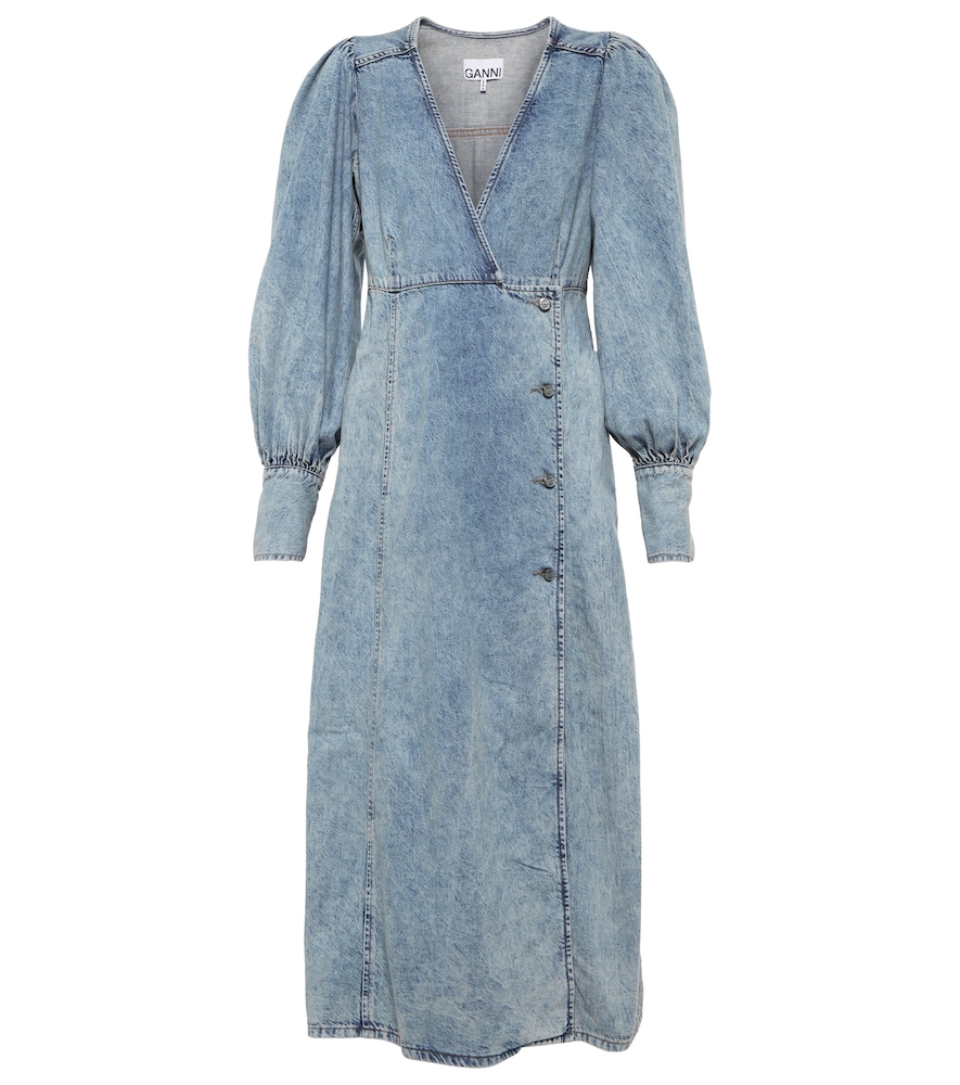 Denim midi dress