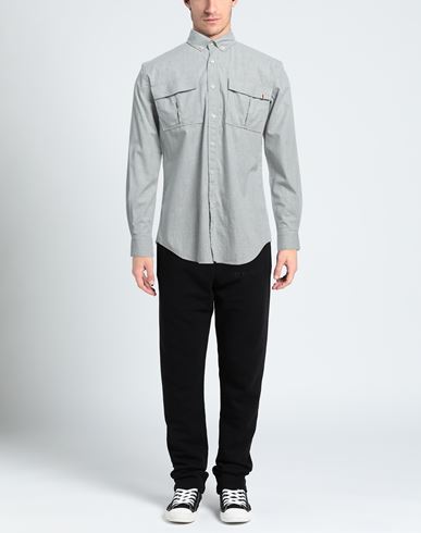 Man Shirt Grey Size 16 Cotton