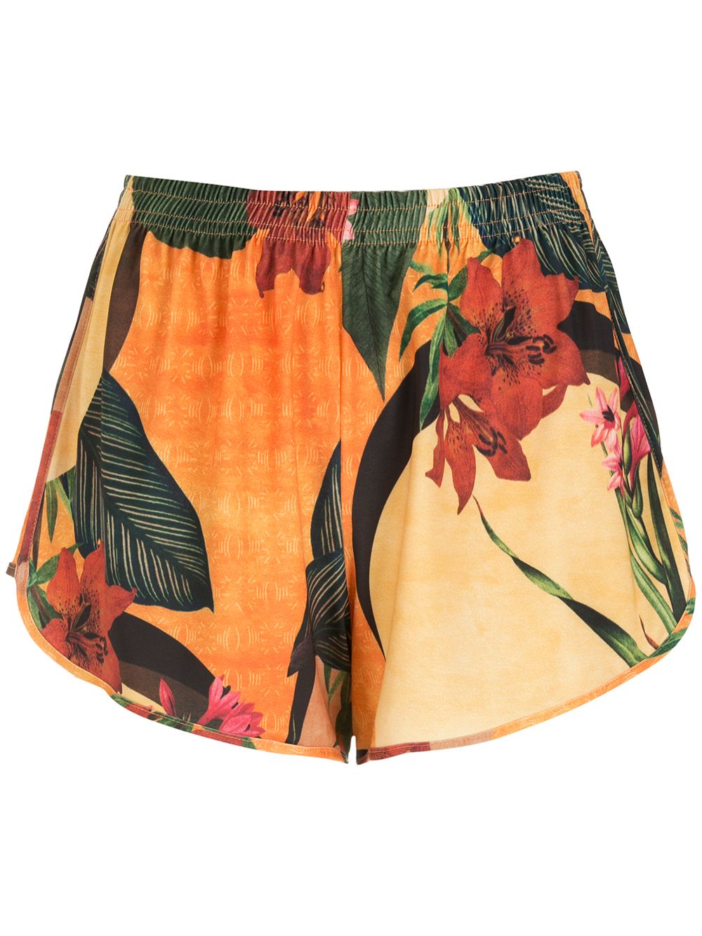 Lee floral-print shorts - Yellow