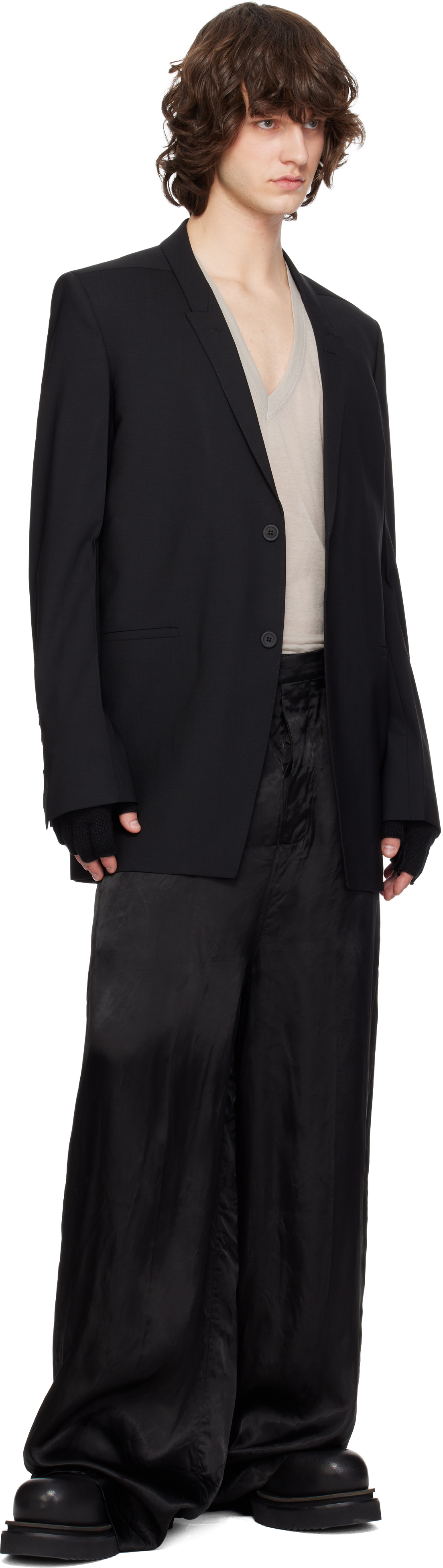 Black Temple Tailored Firbanks Trousers