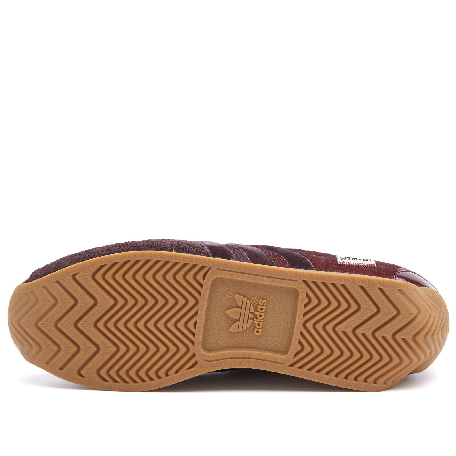 X STFM Country OG Sneaker in Maroon/Core Black/Cream White