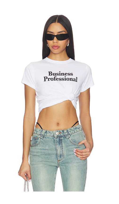 GUIZIO x REVOLVE Business Professional Tee in White. L also in M