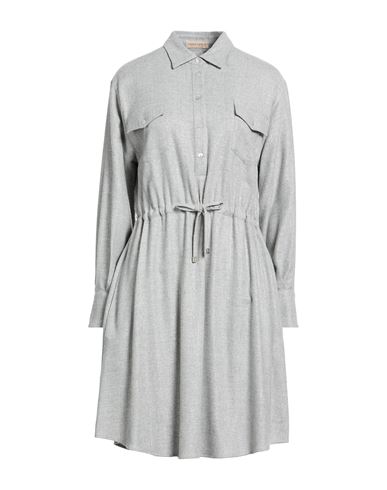 Woman Midi dress Light grey Size 6 Viscose, Wool, Polyester, Polyamide