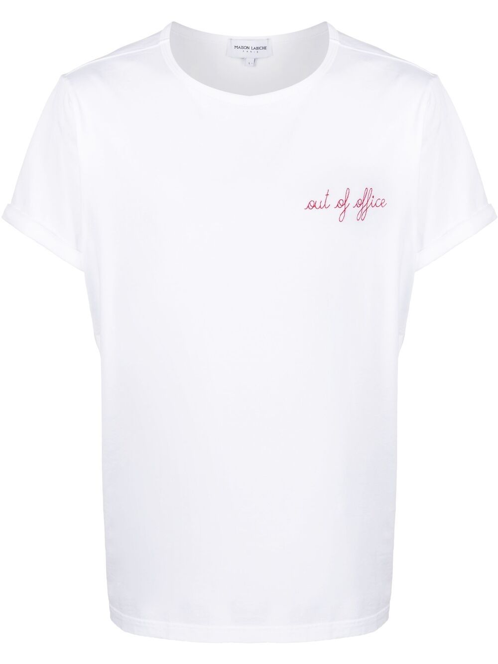 Out Of Office slogan T-shirt - White