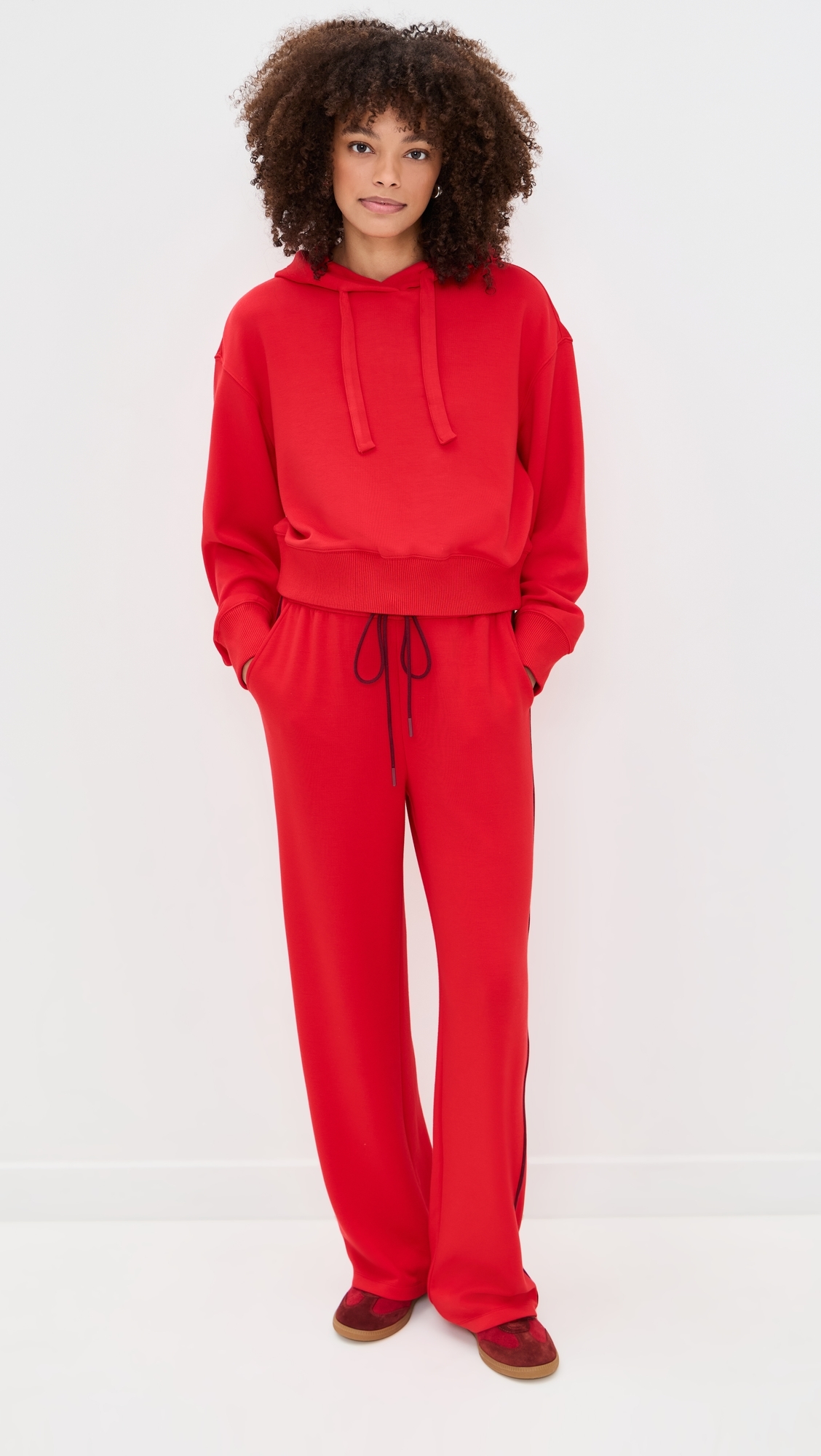 Cleo Pullover Hoodie Crimson