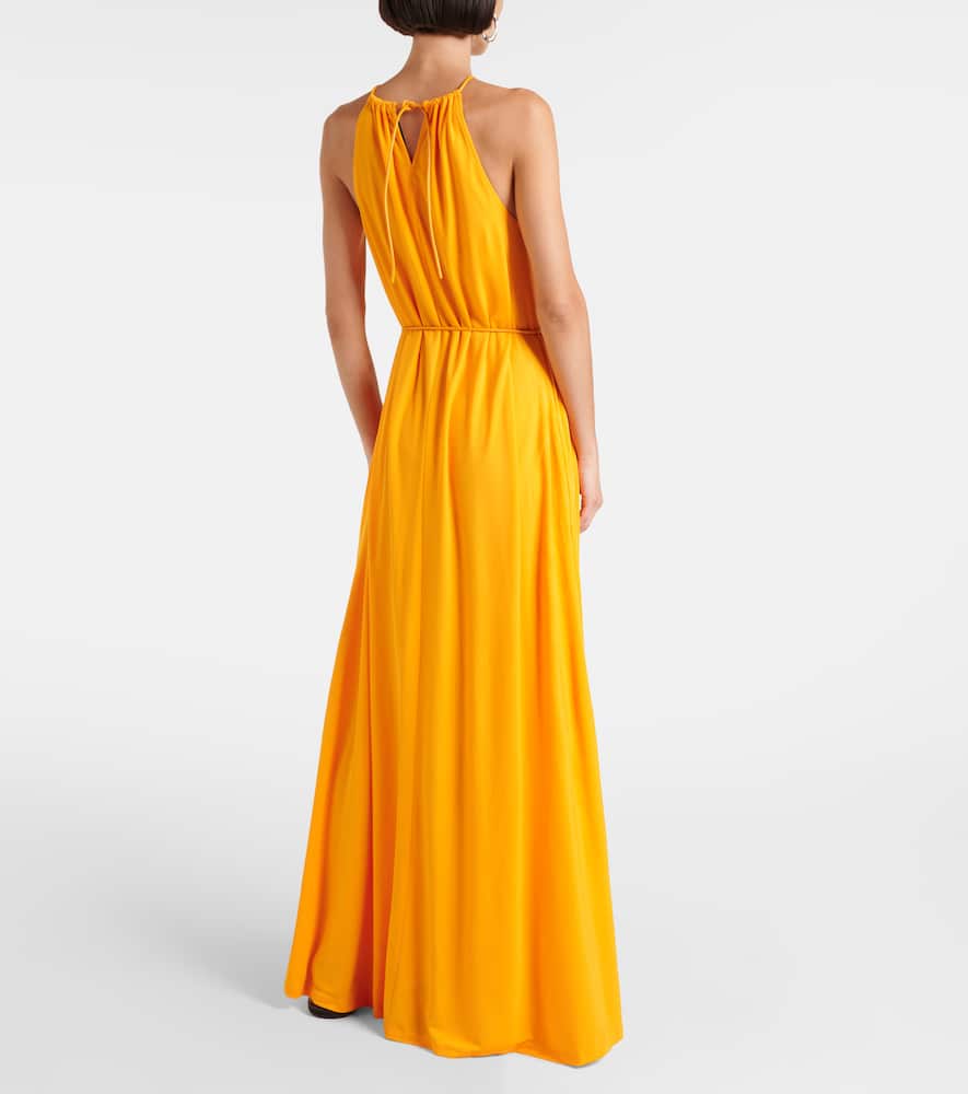 Lenny belted jersey maxi dress