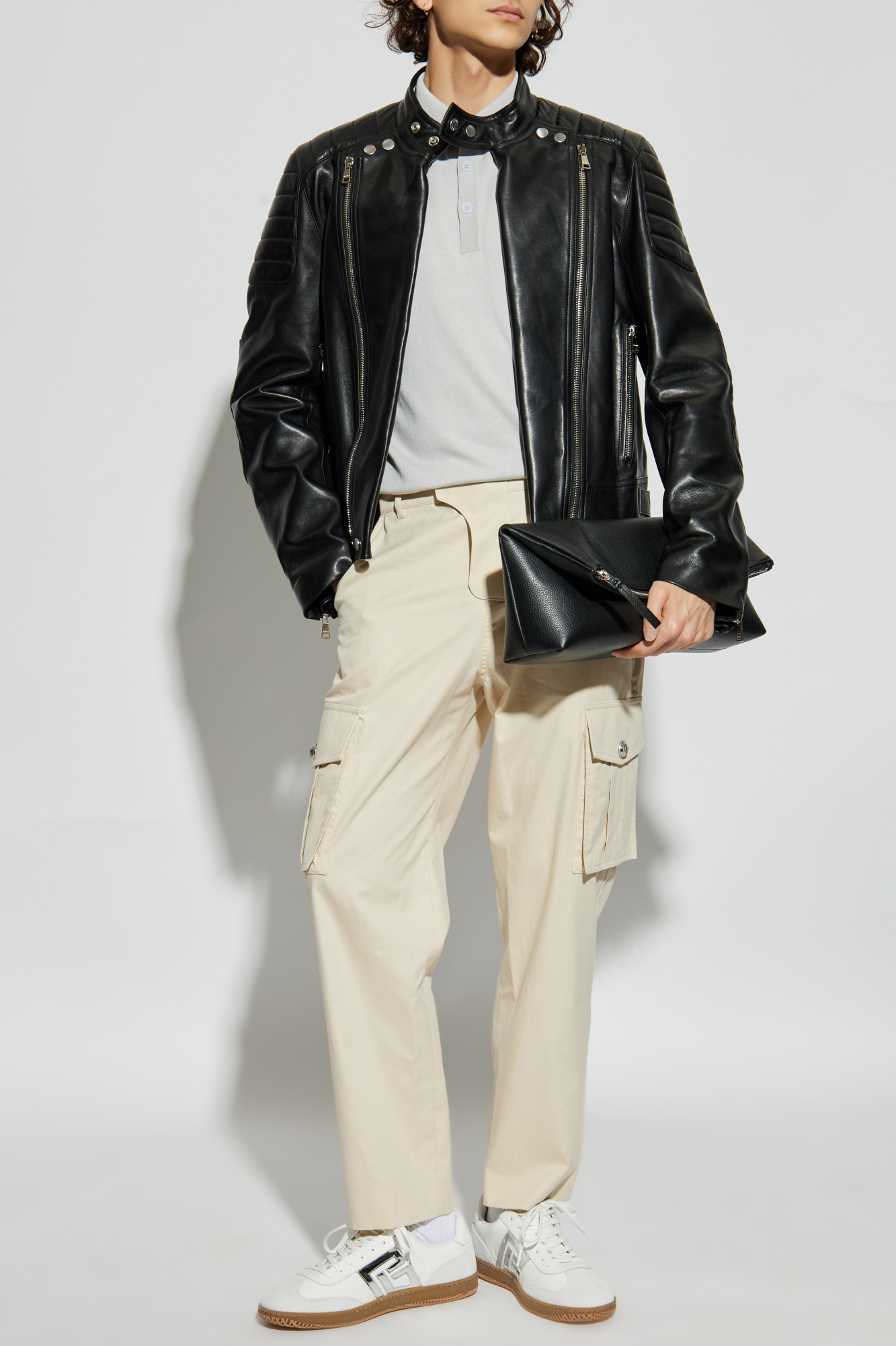 Cargo Trousers, Men's, Cream