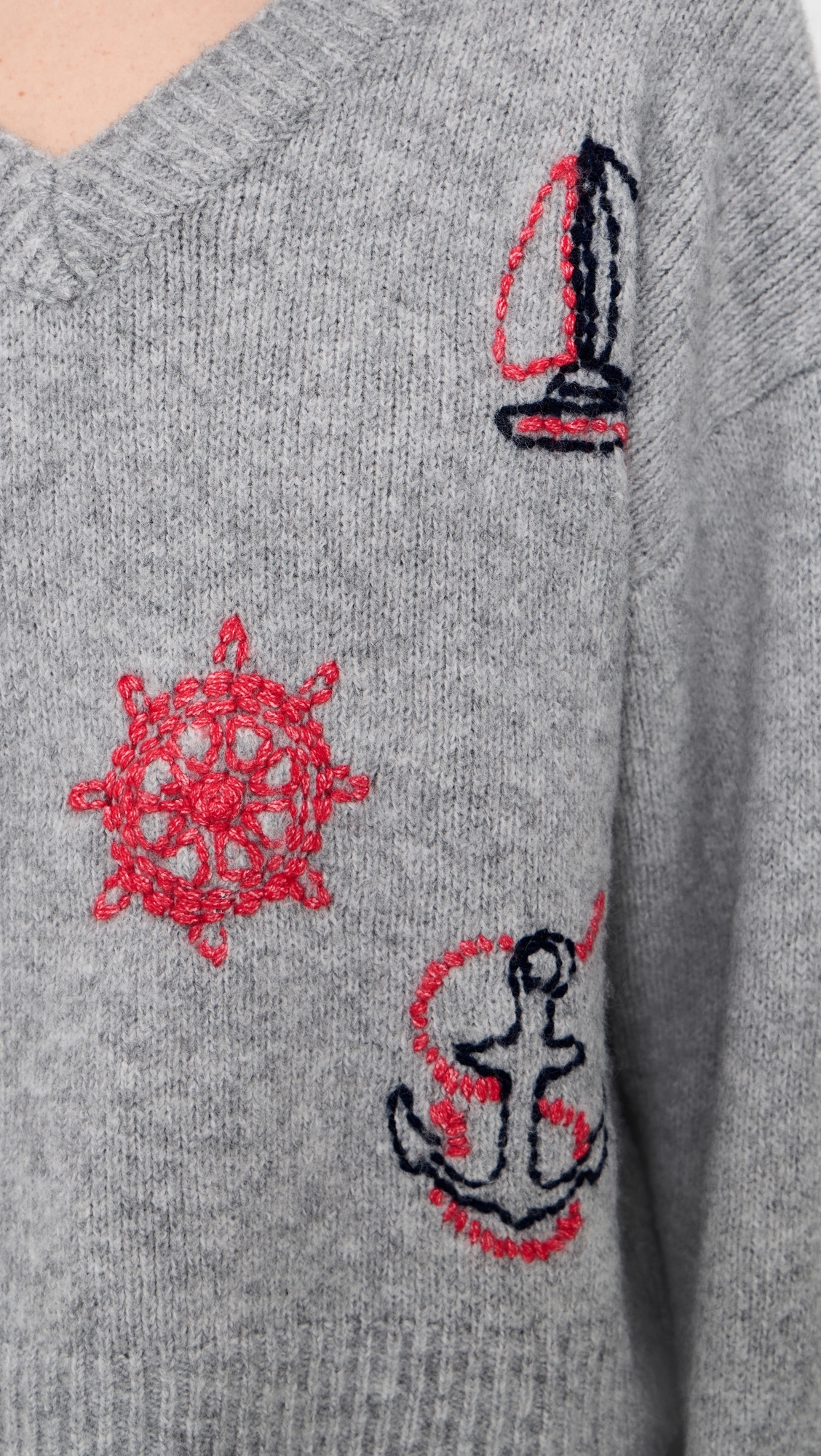 Nautical Sweater Heather Grey
