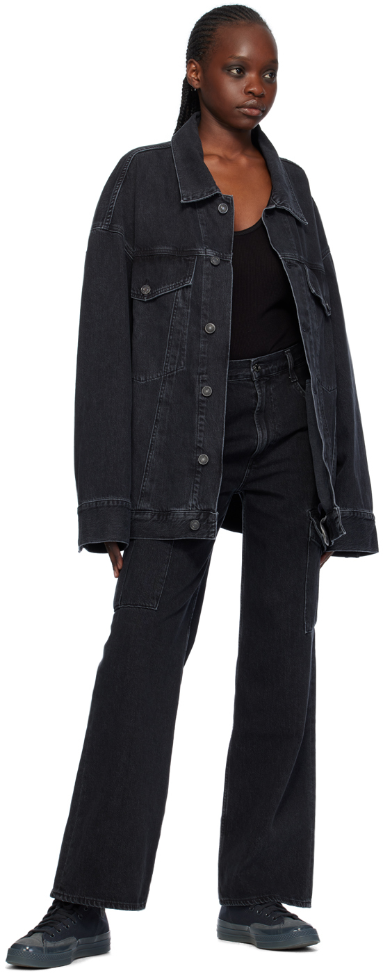 AGOLDE Black Wayne Denim Jacket