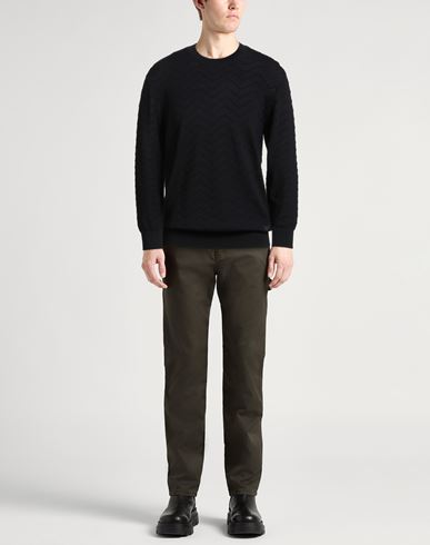 Man Sweater Midnight blue Size S Virgin Wool, Polyamide, Elastane