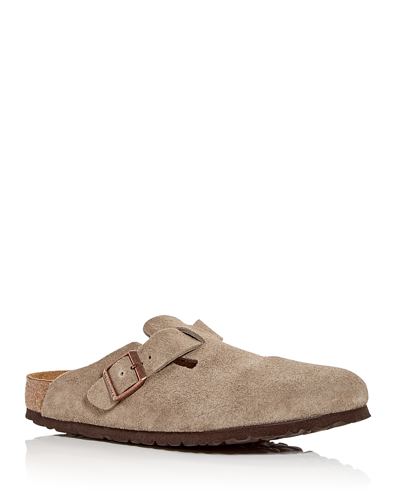 Boston suede clogs - Neutrals