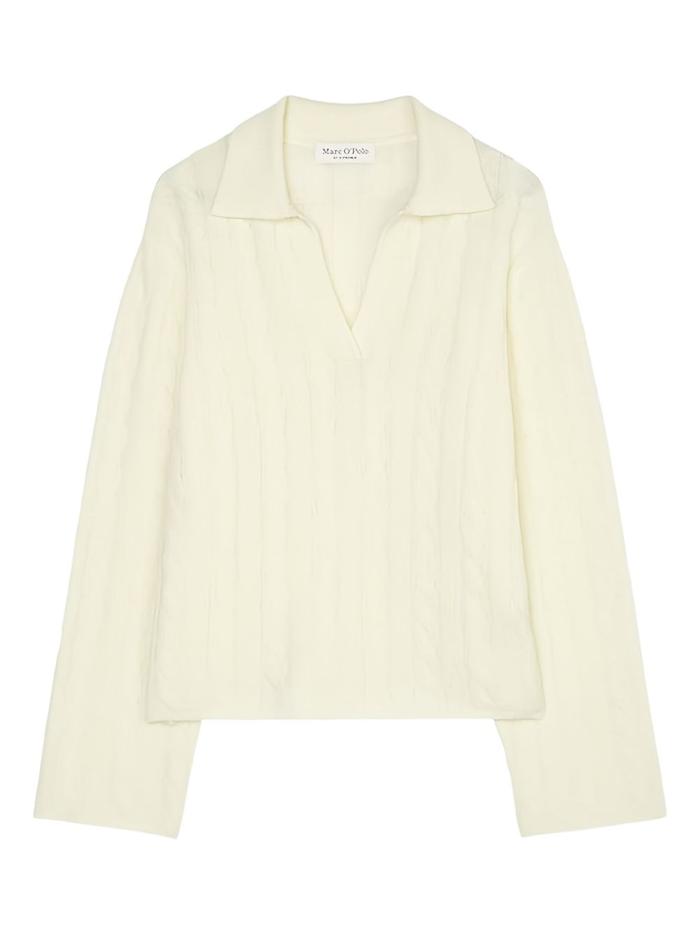 Cable-knit sweater - White