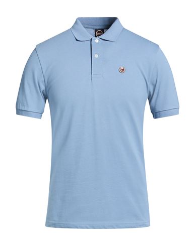 Man Polo shirt Light blue Size M Cotton