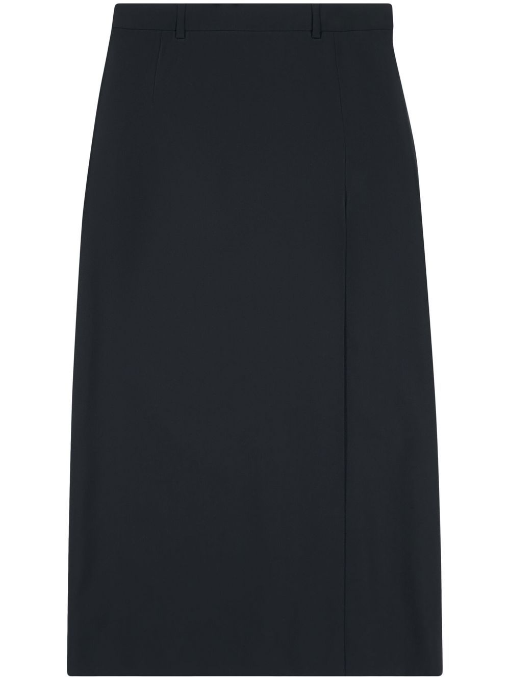 Slit tailored skirt - Black