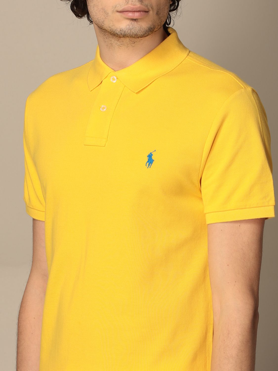 Cotton polo shirt with logo