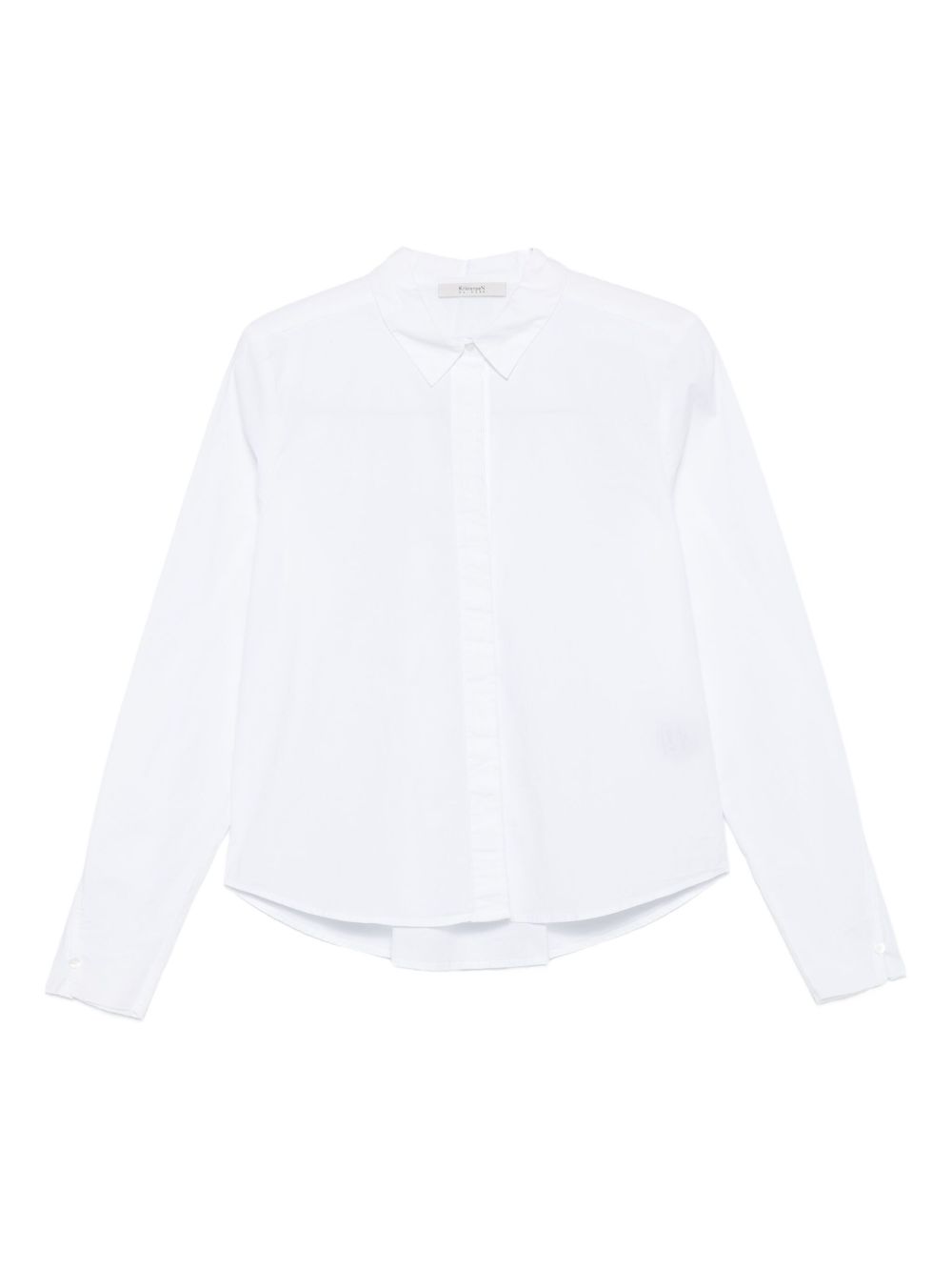 Button-down cotton shirt - White