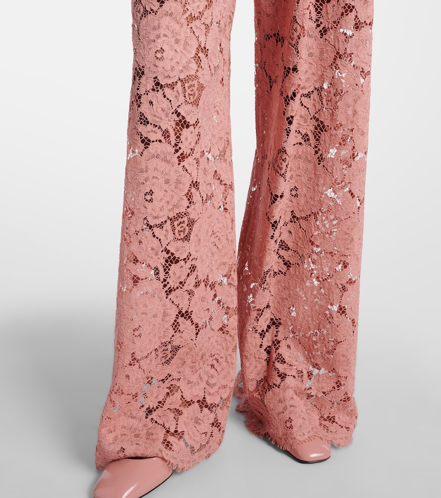 Lace wide-leg pants