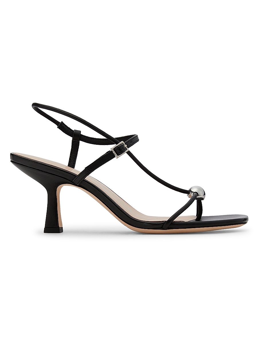 Women's Triana 70MM Leather Sandals - Black