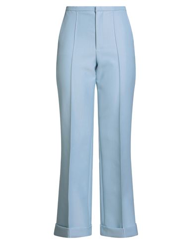 Woman Pants Sky blue Size 4 Virgin Wool, Polyester