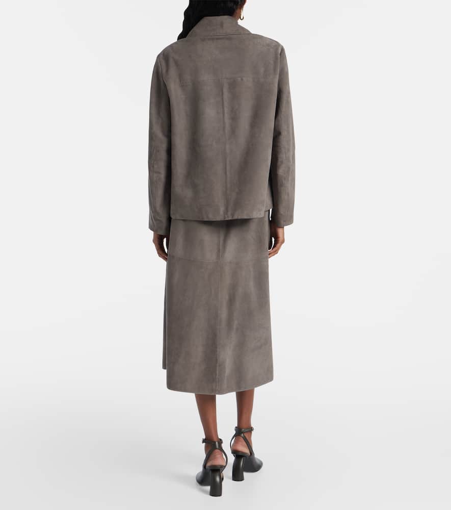 Suede overshirt