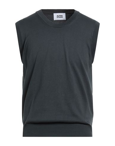 Man Sweater Charcoal Size 42 Cotton