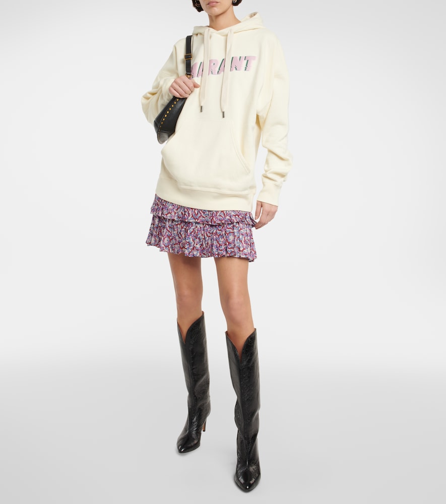 Logo cotton-blend hoodie