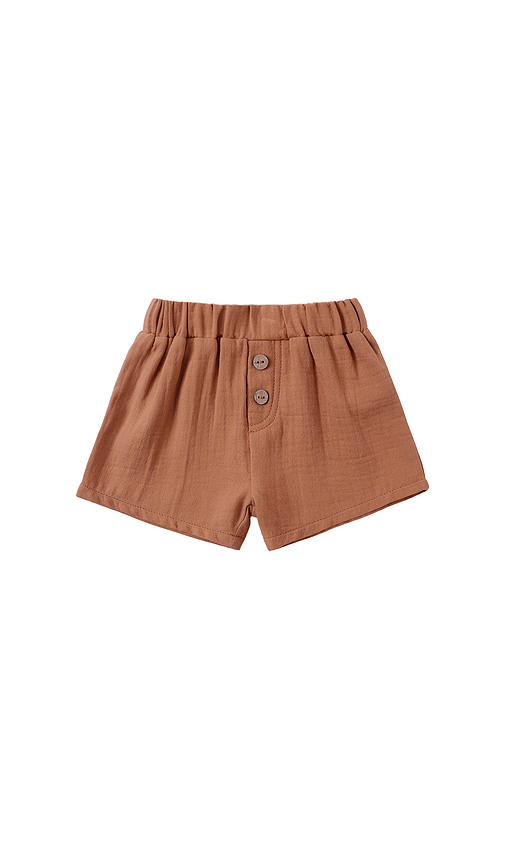 QUINCY MAE Woven Short in Poppy. 12-18M also -24M