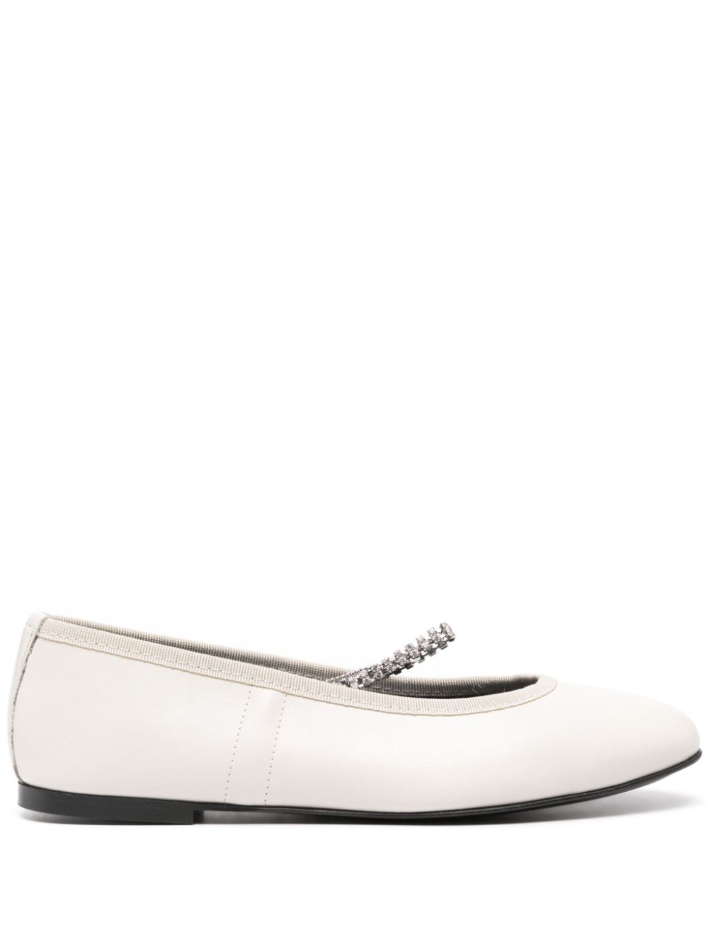 Juliette leather ballerina shoes - Neutrals