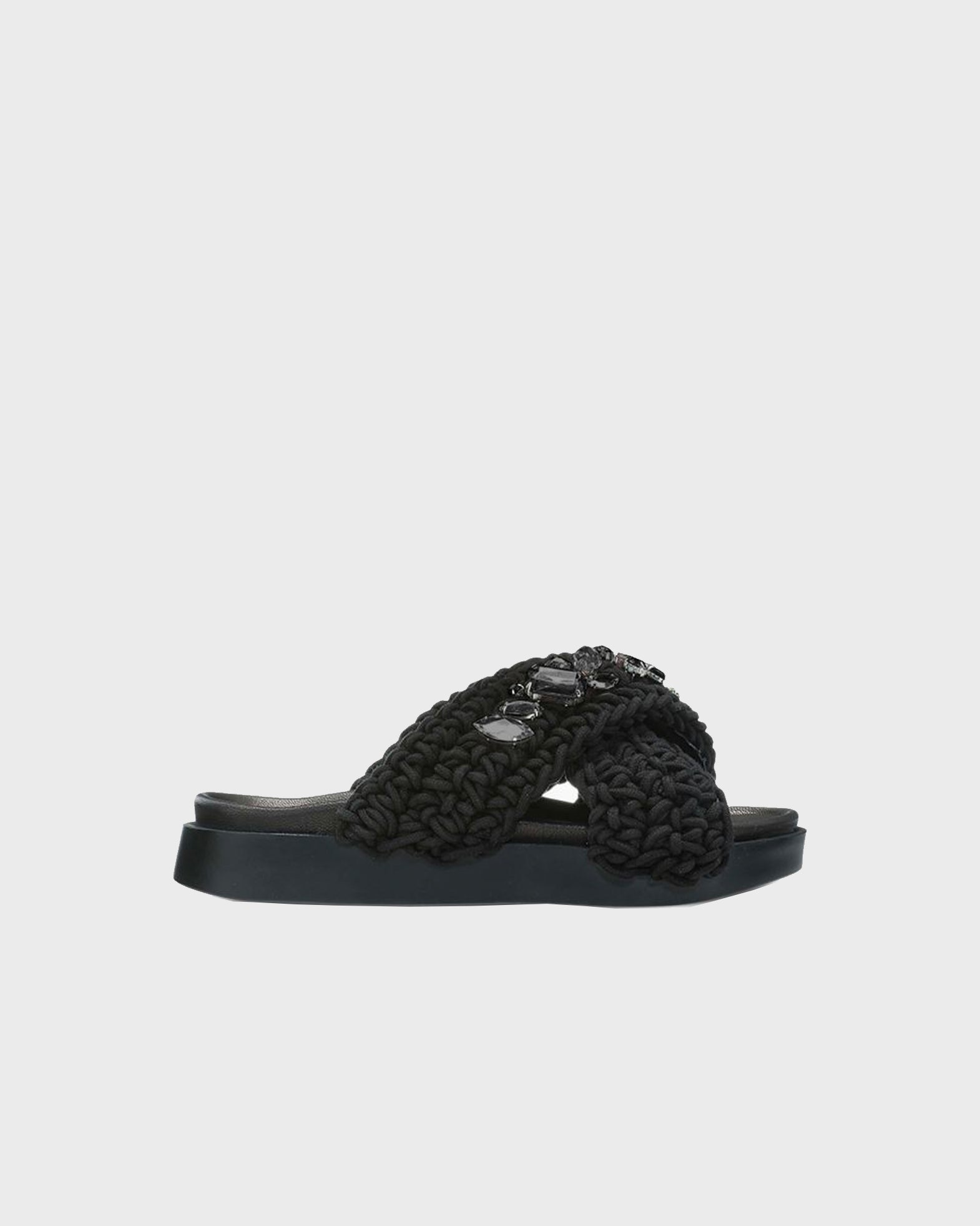 Inuikii Woven Stone Slipper Black EUR