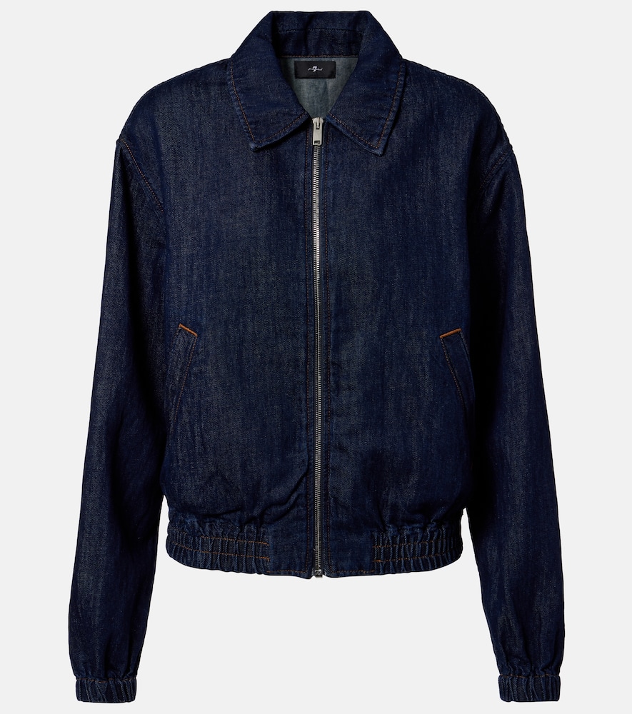 Denim bomber jacket
