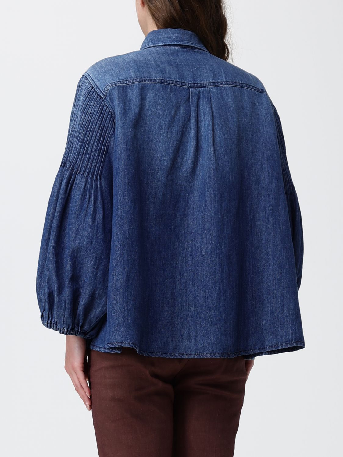 Shirt Woman color Denim