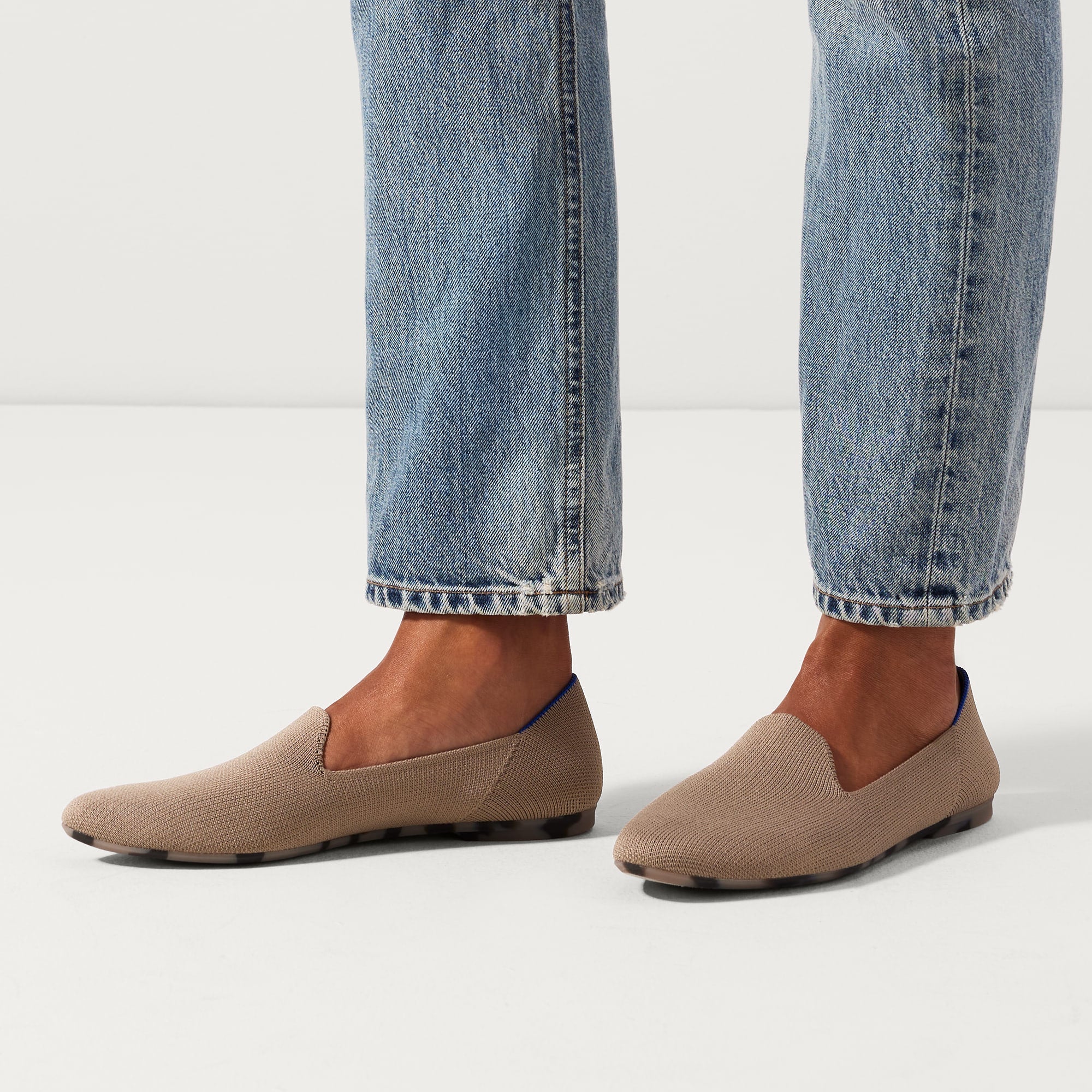 The Almond Loafer in Brown/Neutral