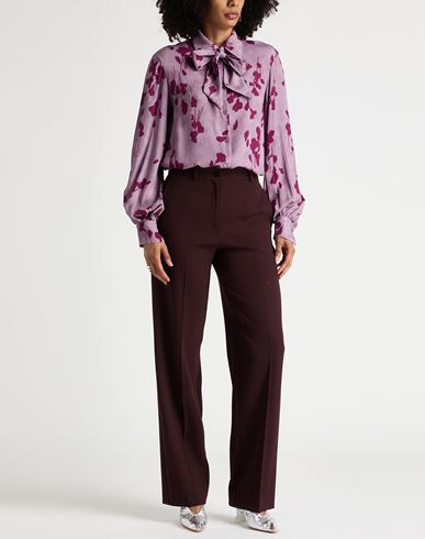 Woman Shirt Lilac Size 6 Viscose