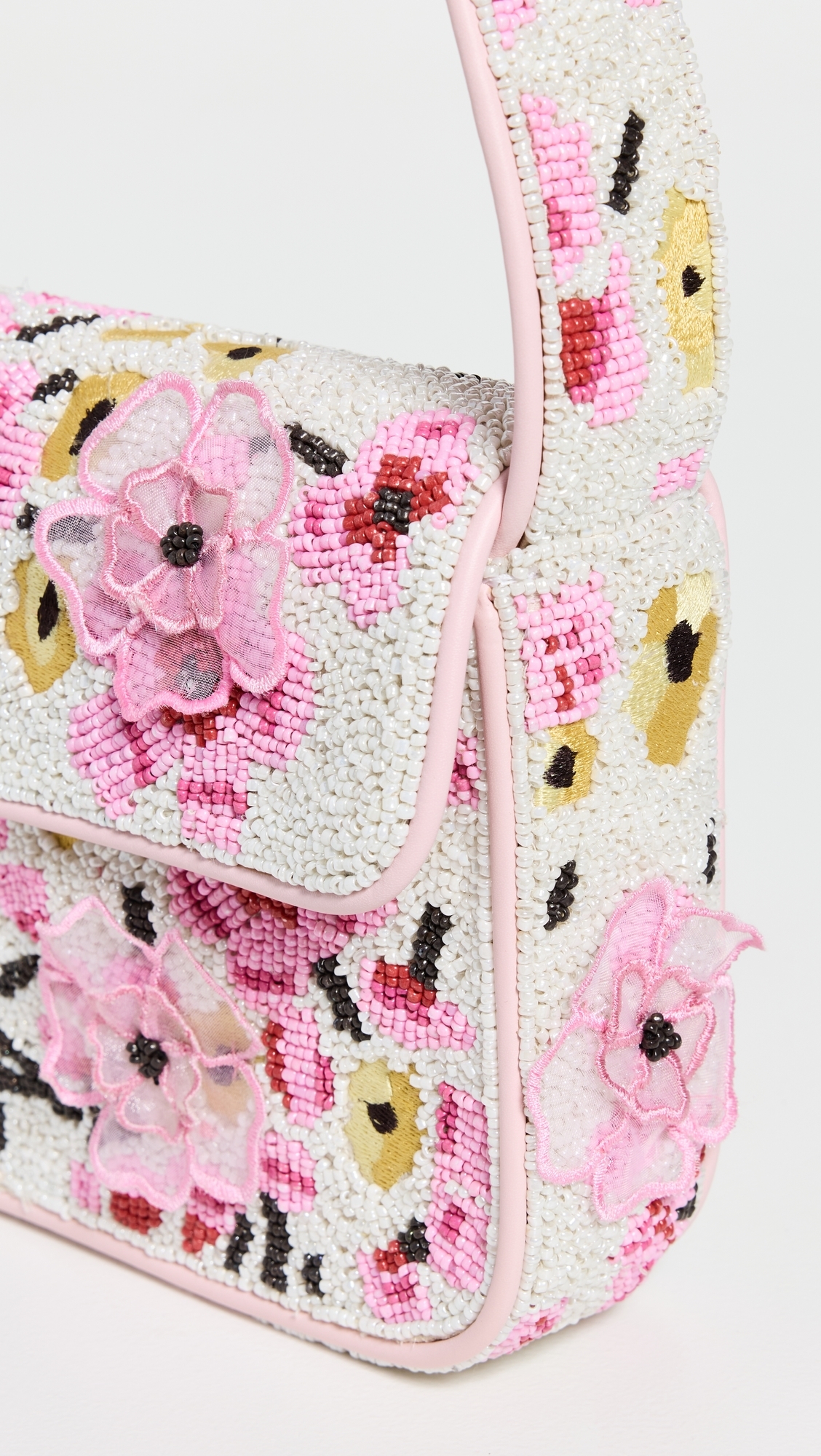 STAUD Tommy Beaded Bag Blossom Floral Tapestry One Size
