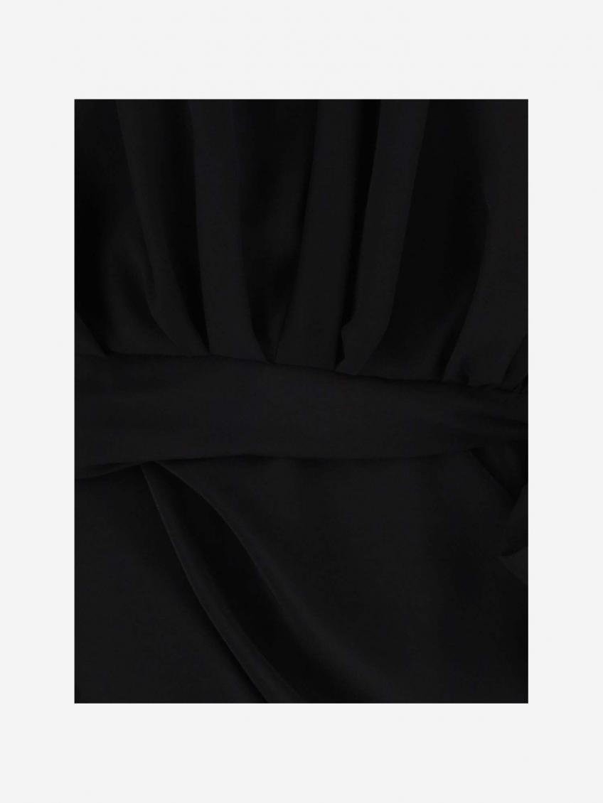 Draped Silk Dress