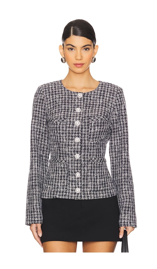 MAJORELLE JACKE EVELYN in Black,White. Größe XS. Also in L
