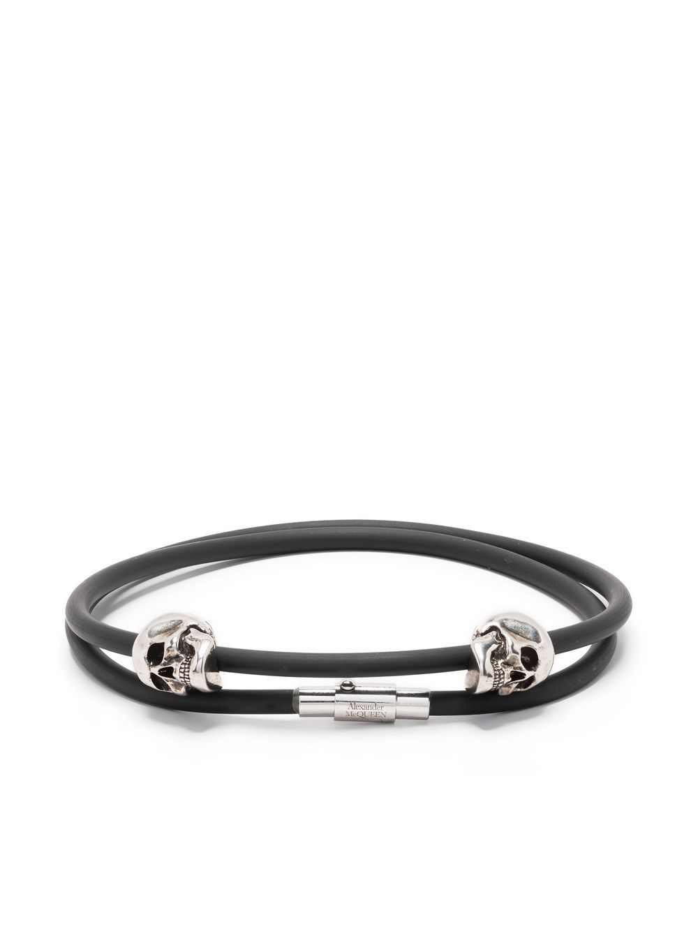 Double-layered cord bracelet - Black