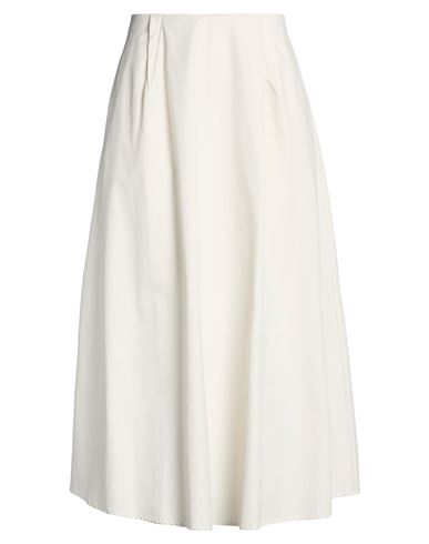 Chocolat Woman Maxi skirt Cream Size 0 Cotton
