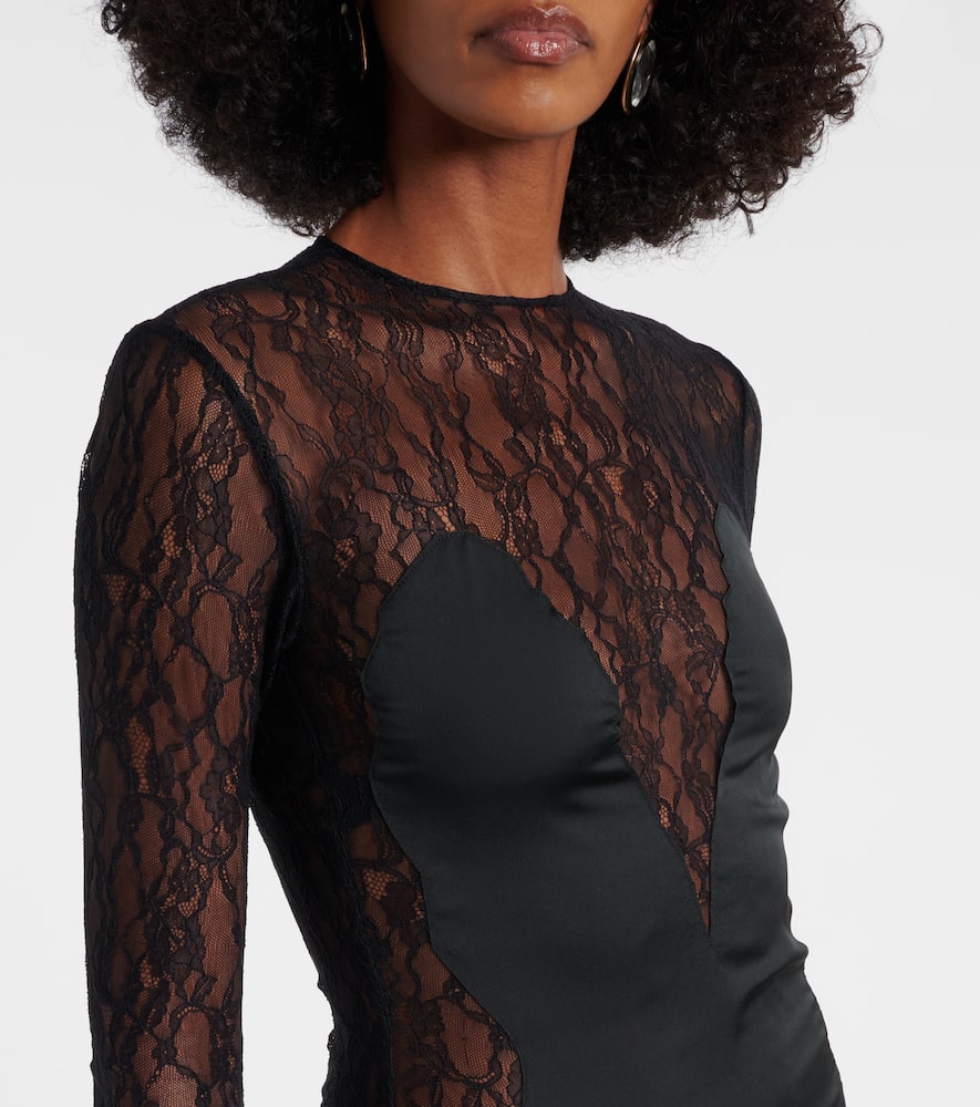 Silk lace gown